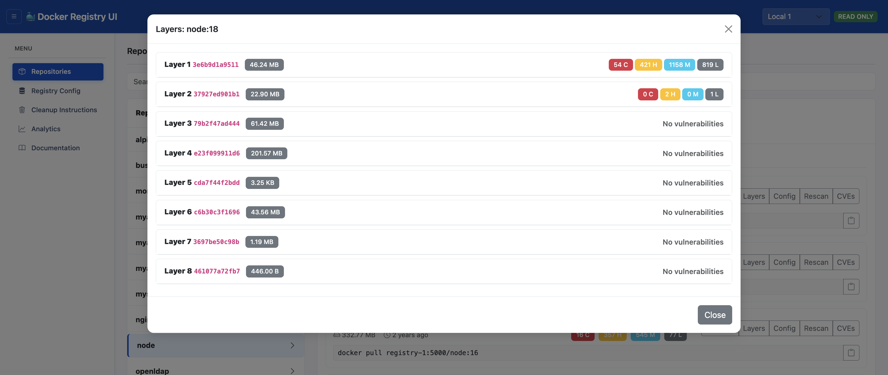 Layer Inspection View